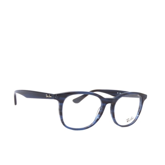 Ray Ban 5356 8053 54 Striped Blue Eyeglasses Rayban - Picture 3 of 5